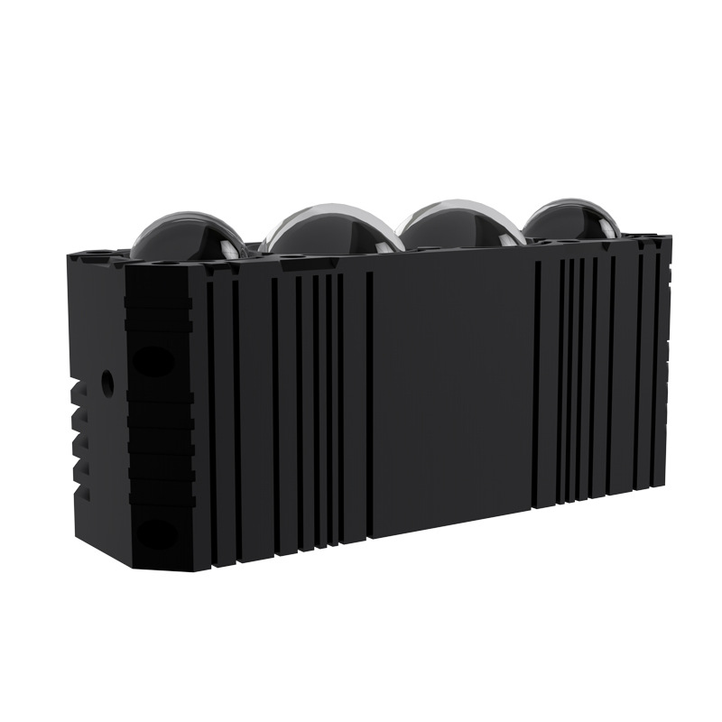 Foco de motocicleta matriz impermeable 4 grupos de luz super brillante para adaptarse a una variedad de modelos de faro de luz intensa de largo alcance de la red de automóviles