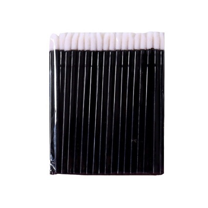 Cross-border hollow rod lip brush, in-stock wholesale, flocked lip brush, portable lip gloss and lip tint blending brush for women