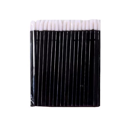 Cross-border hollow rod lip brush, in-stock wholesale, flocked lip brush, portable lip gloss and lip tint blending brush for women
