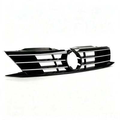 Front bumper upper grille compatible with Volkswagen Jetta MK6 2015-2017, grille replacement part, 1 piece