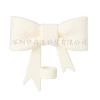 White straw with bow