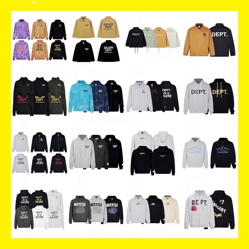 Cross-Border Wholesale Gallery Dept Graffiti Letter High Street Hoodie Jacket Couple Sweatshirt Jacket Long Pants