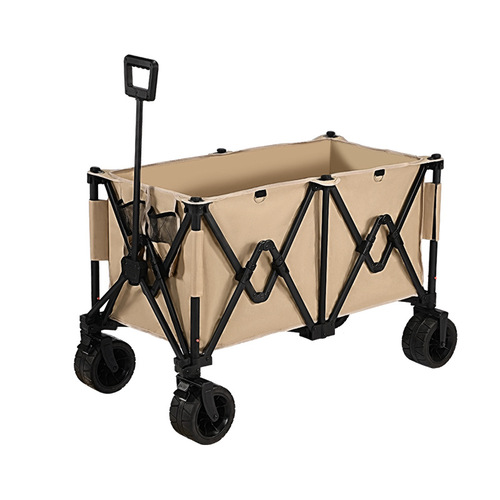 Gathering camper, outdoor oversized camper, foldable camping off-road wheel trailer, portable stall trolley
