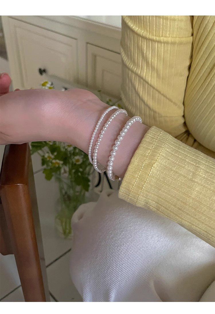 3g Weight Bracelets Classification 925 sterling silver Chain Material Beaded Chain Chain Type 1 Piece Quantity Daily Occasion 925 Sterling Silver, Imitation Pearl Material Geometric Pattern All Seasons Season Women's Gender Basic Style 1 Piece 925 Sterling Silver Geometric 925 Sterling Silver Beaded Chain Bracelets 8