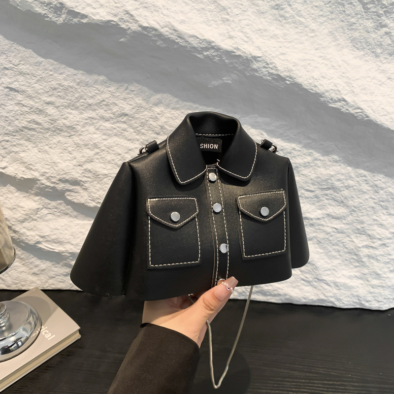 Camisas en forma de bolsas 2024 nuevo verano dopamina vestir con color caramelo nicho de diseño sensación de moda