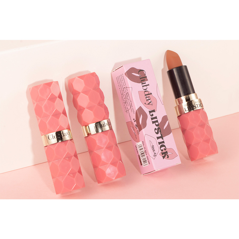 Clubday diamond-cut matte lipstick, non-fading and non-sticky velvet 8-color matte lipstick undefined