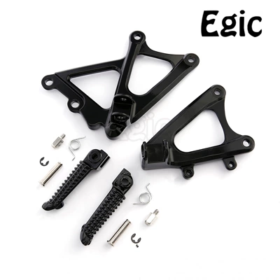Motorcycle Suitable for Yamaha Yamaha Yzf R1 09-14 Front Pedal Assembly Pedal Bracket (Motorcycle pedals) - glossy-black