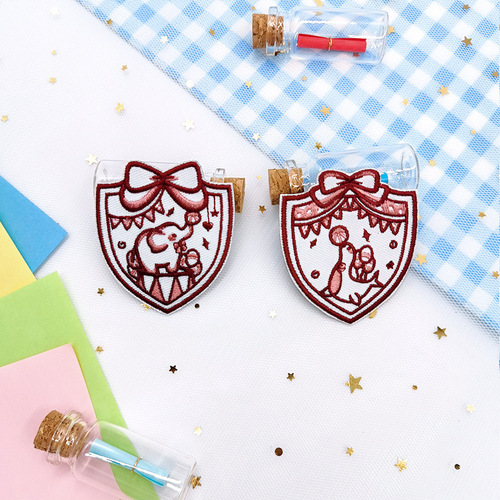 Zino computer jk uniform embroidery badge Japanese dk shirt accessories brooch cute college style decorative items