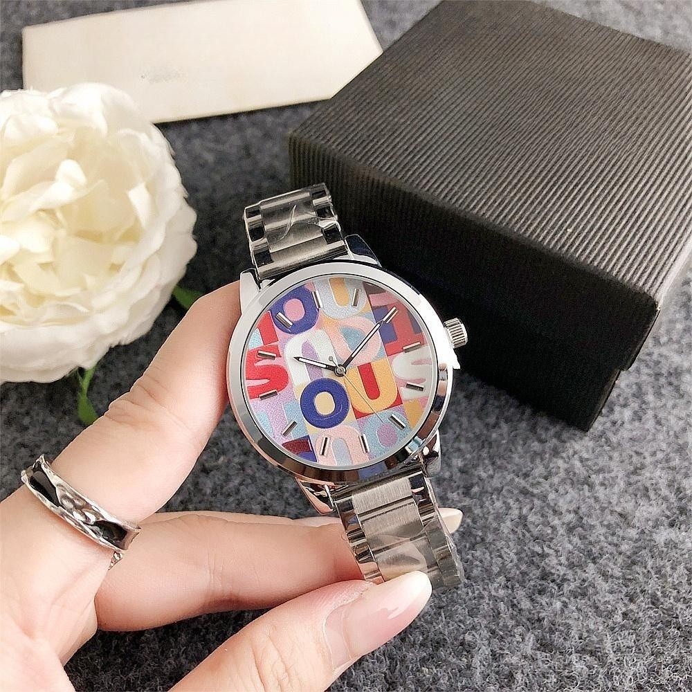 Watch wholesale stainless steel strap fashion luxury popular simple dial men's watch women's watch one-piece delivery