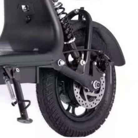 Cross-border foldable electric scooter with long range, two-wheeled vehicle for urban commuting, portable shock-absorbing scooter