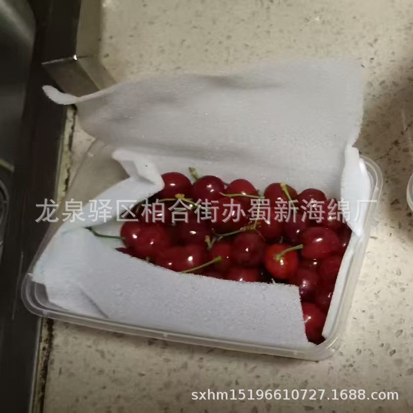 厂家供应草莓开孔海绵垫/草莓吸水海绵垫/水果透气海绵垫