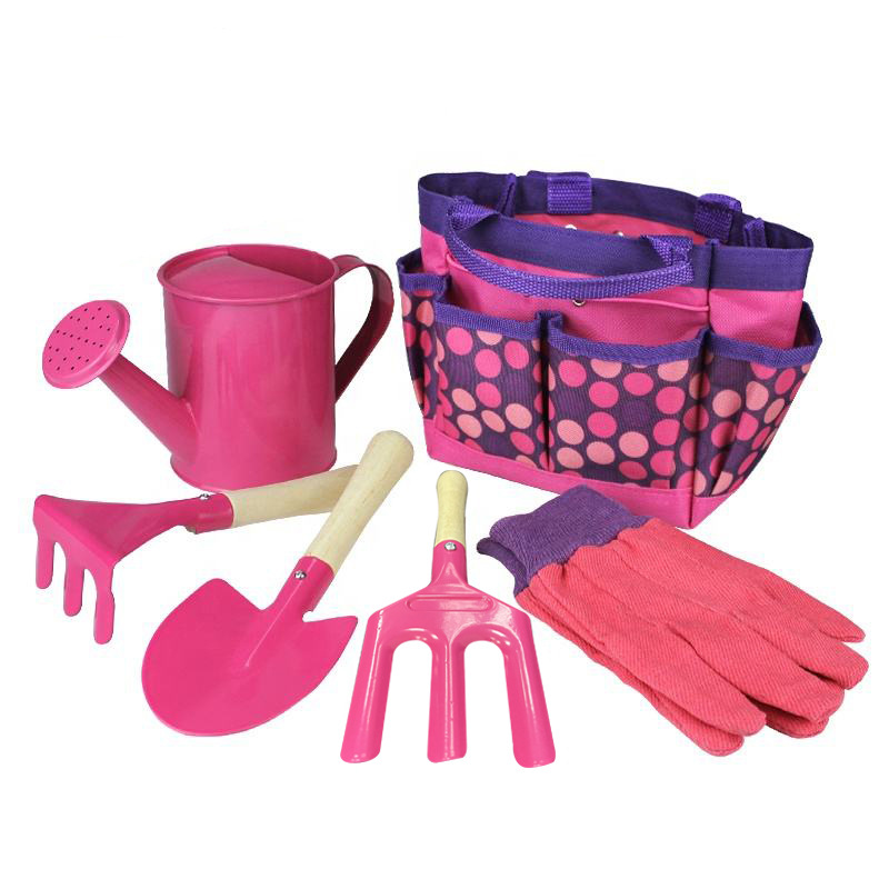 Juego de Bolsas de Herramientas de Jardín para Niños para Jardín y Playa Al Aire Libre