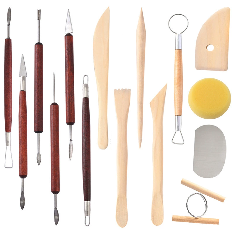 Керамика, резная глина, набор инструментов ручной работы, 15 предметов