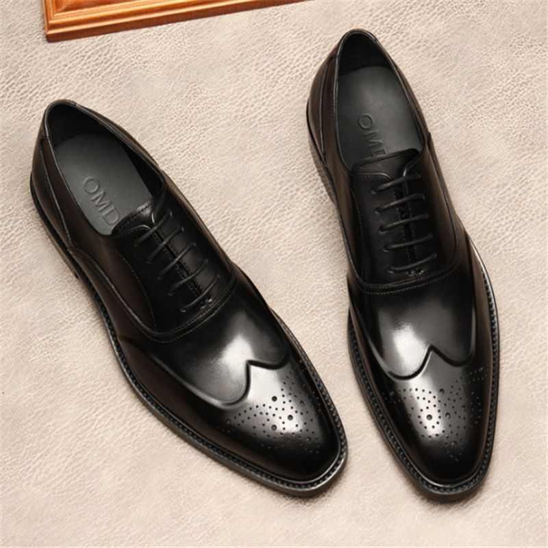 Leather breathable comfortable shoes English style, British style 2