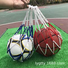 バスケットボールのネットバッグのネットポケットは太くて簡単なサッカーのネットバッグです。