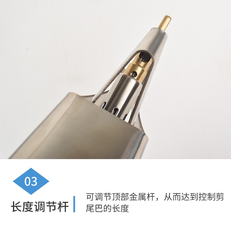 Alicates de corte de cola de gas, tijeras de corte de cola de cerdo de acero inoxidable, tijeras de corte de cola veterinarias, tijeras de corte de cola portátiles, tijeras de corte de cola inflables de alta temperatura