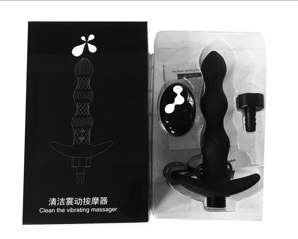 Remote-Controlled Anal Cleanser with Vibration, ABS Enema Tool for Men — detail image 9