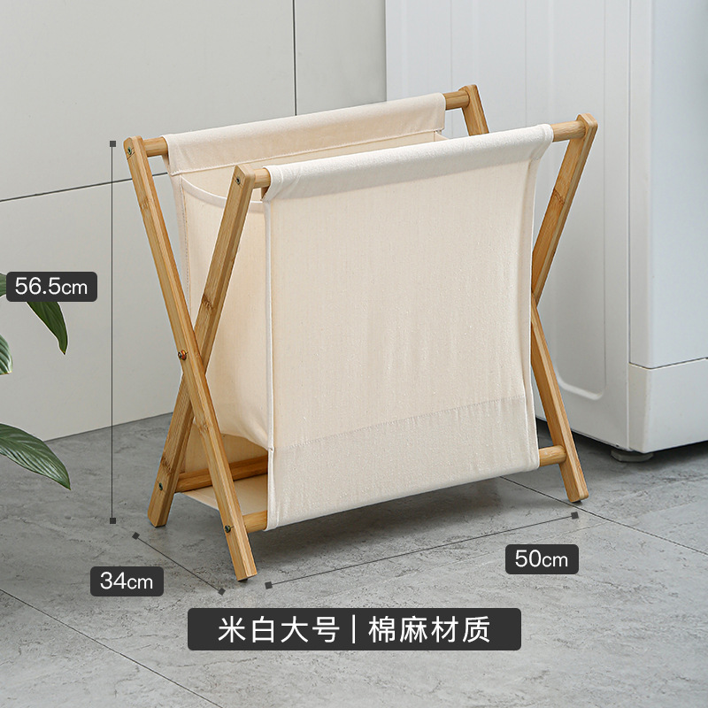 Cesta de lavandería de madera maciza para el hogar cesta de almacenamiento de lavandería plegable cesta de almacenamiento de lavandería de baño grande