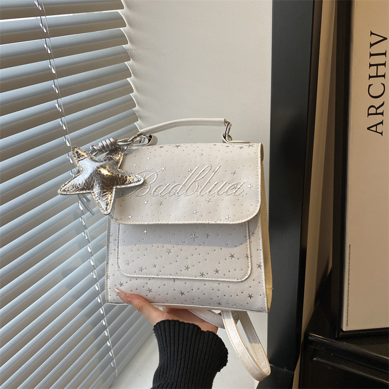 Mochila de moda coreana 2026 nuevo estilo coreano estilo académico letras versátiles bolso de hombro de mano