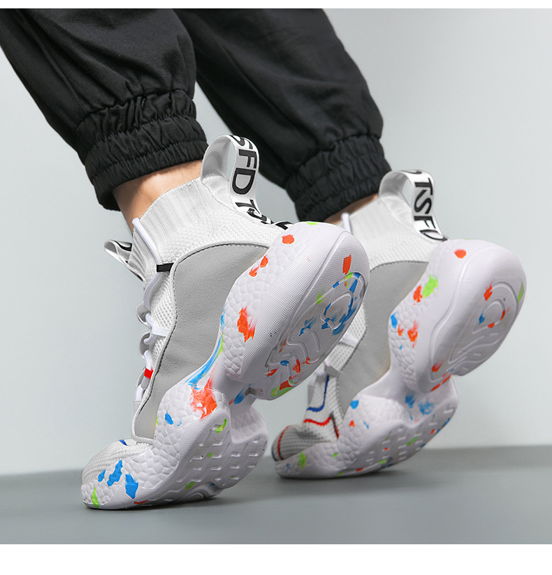 Scarpe da tennis da uomo Scarpe da lavoro Sneakers Suola in gomma Tela Calzature leggere e ammortizzate_voghion.com