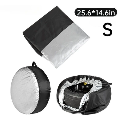 Spare wheel cover – Cover - black-and-silver-s-size-6537cm-single-pack