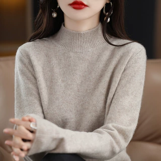 2026秋冬女装针织衫半高领毛衣女打底衫毛绒衫女外贸出口批代发