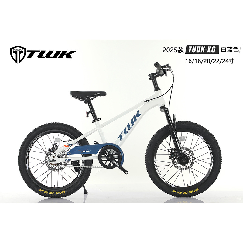Bicicletas X6 al por mayor 16 / 24 pulgadas de velocidad única para niños y niñas bicicleta de montaña estudiantes de bicicleta de montaña