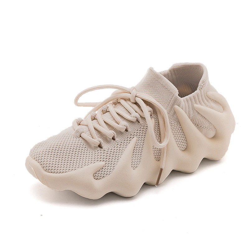 Volcánico bollos al vapor zapatos deportivos de las mujeres estilo coreano 2023 nueva primavera malla transpirable superficie volador tejido pulpo zapatos