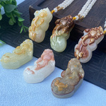 阿富汗玉带皮貔貅吊坠玉器男女款挂件新款直播摆地摊10元模式