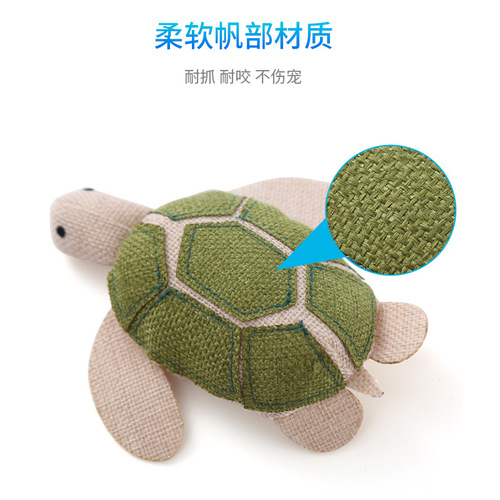 Pet Supplies Canvas Catnip Sound Paper Cat Toys Ocean Animal Series Durable Self-Having Companion Cat Toys