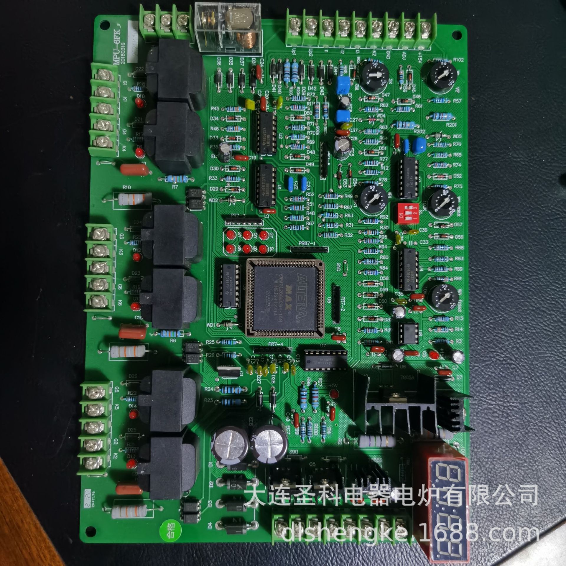 供应中频炉控制板MPU-6FK可调节能电磁加热高效能大功率