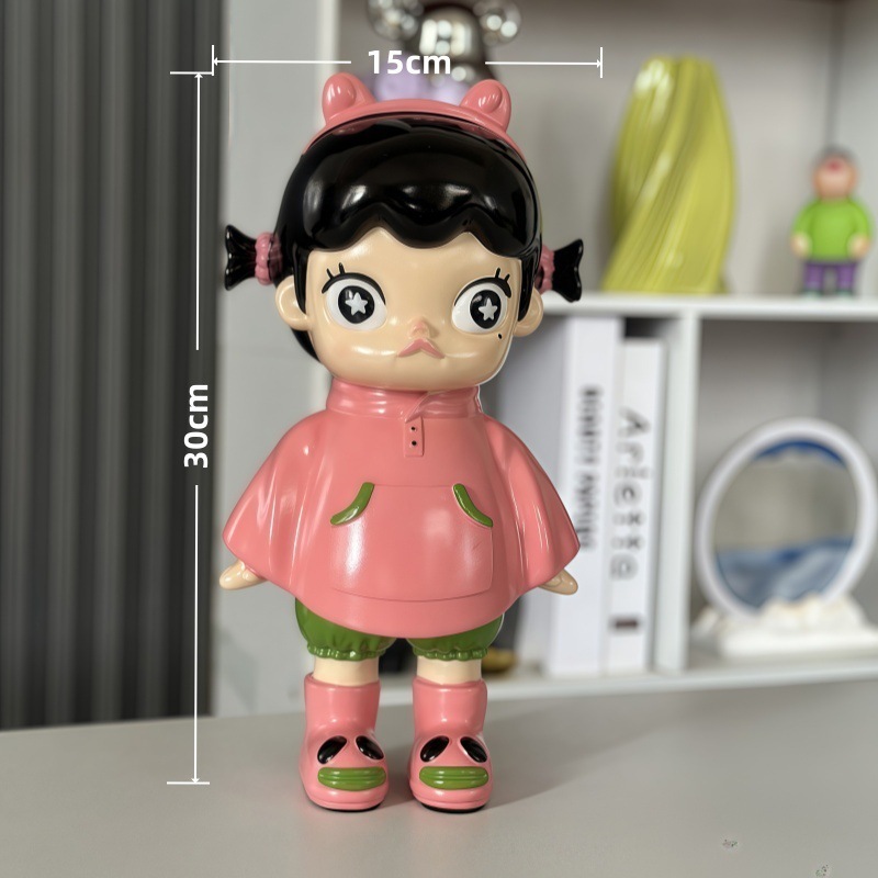 网红卡通公主饼干女孩桌面落地大摆件客厅沙发高颜值装饰七夕礼物|undefined