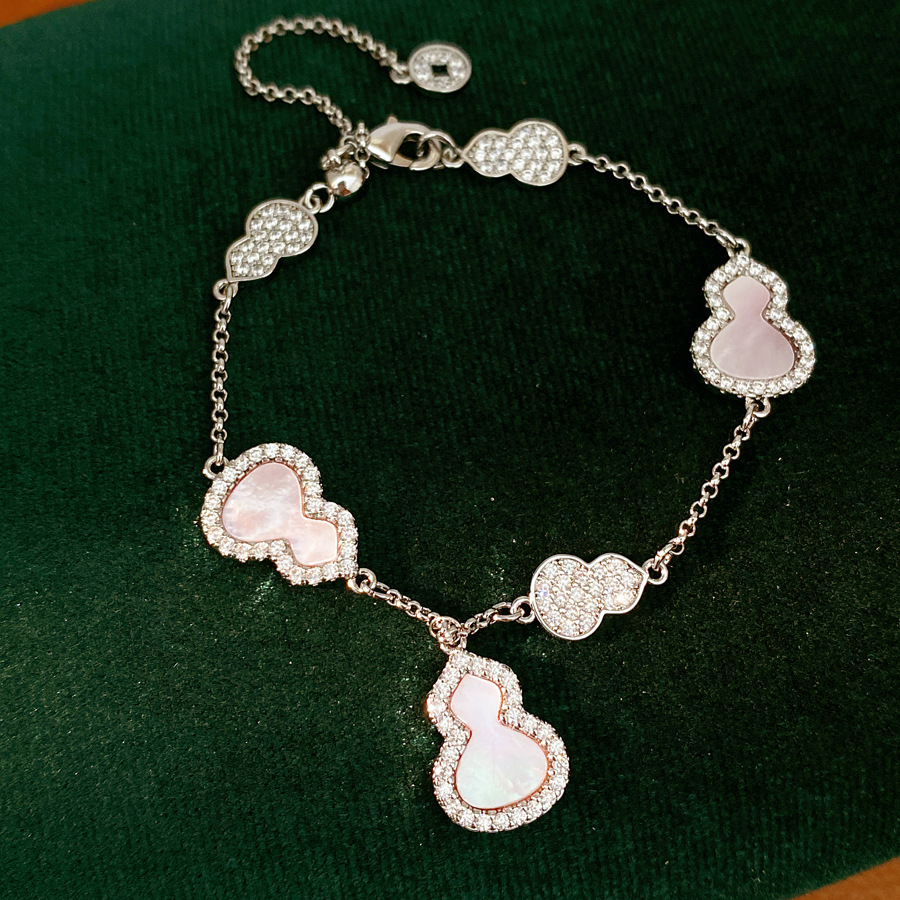 Pulsera de calabaza de frita de piedra ligeramente lujosa nicho de alto nivel pulsera de sensación de viaje diario joyas de moda al por mayor