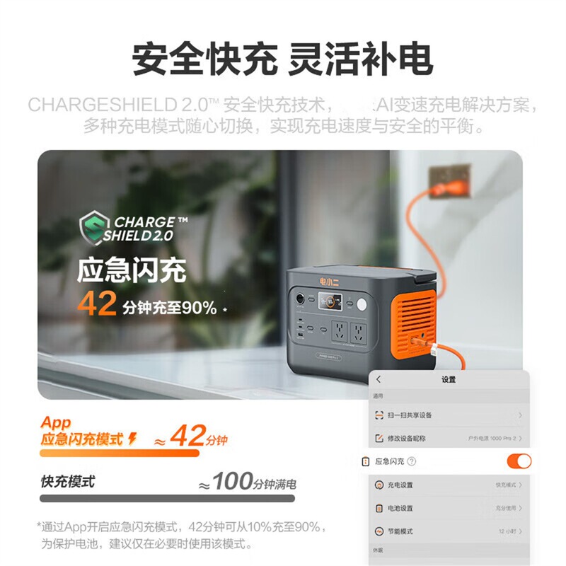 速充屋外電源1500W移動電源車載バッテリーキャンプEPS緊急電気二1000Pro2|undefined