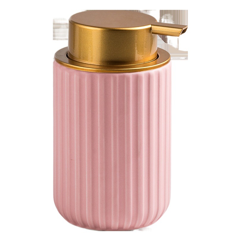 Moda de cerámica loción pelele Champú gel de ducha desinfectante de manos sub-embalaje botella de prensa mousse Hotel botella de espuma