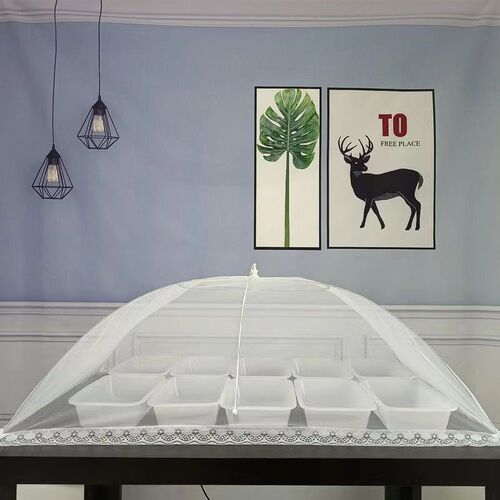 IYR7 Mosquito Net Window Covering, Rectangle Large Side Opening Vegetable Cover, Restaurant Table Cover, Household & Commercial, Street Food Stall Use