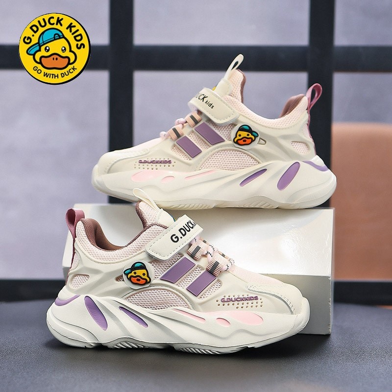 Zapatos para niños de pato amarillo primavera 2024 nuevos zapatos de malla para niños zapatos deportivos para niños zapatos para niños