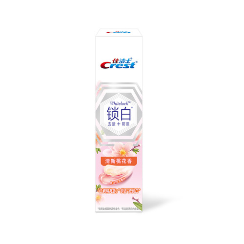 Crest Whitening Toothpaste 120g Fresh Mineral Salt Toothpaste Qingtian Cherry Blossom Fragrance Fresh Peach Blossom Fragrance Wholesale