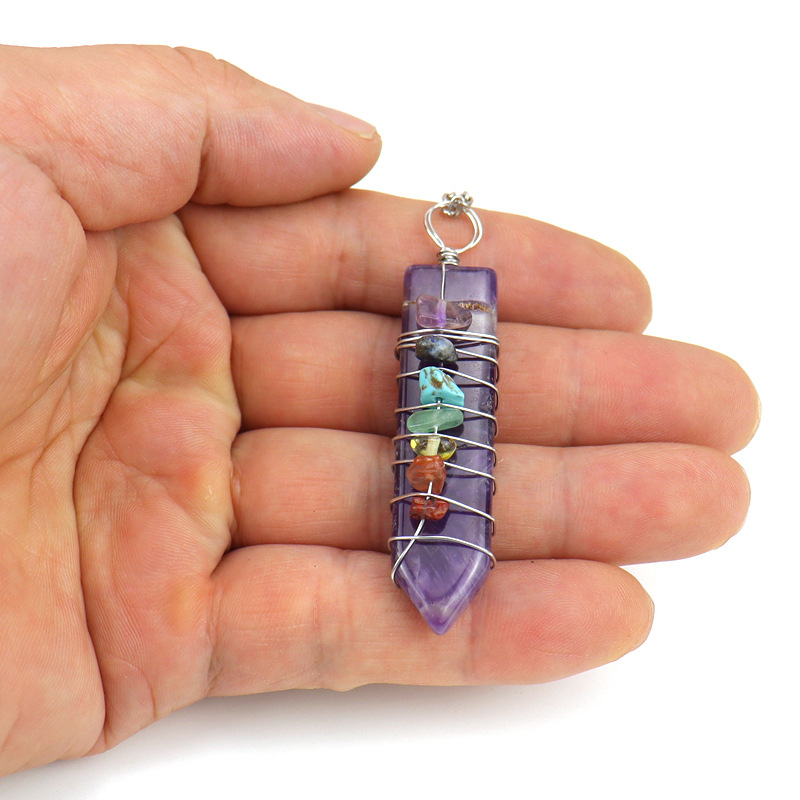 Ethnic Style Geometric Agate Beaded Pendant Necklace 1 Piece