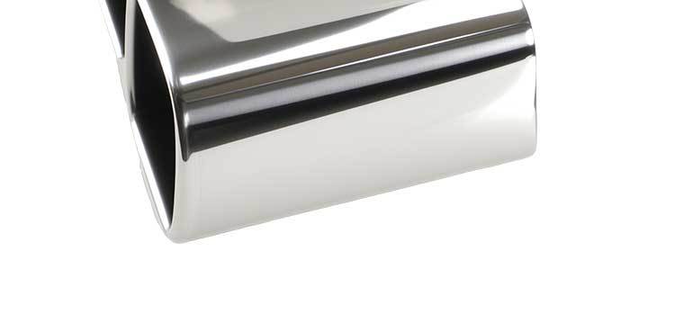 Suitable for factory direct sales Alfa square mouth tail mouth modification Alpha stainless steel car tail throat exhaust pipe