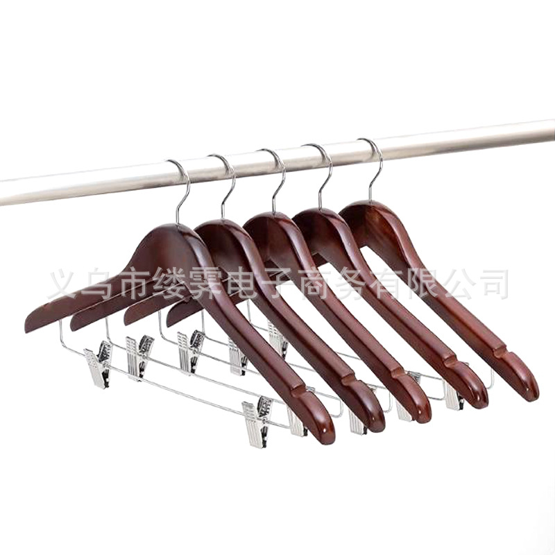 percha de ropa de madera gruesa sin marcas hotel trajes percha de ropa de hombre y mujer hotel armario percha de ropa de ropa de cama