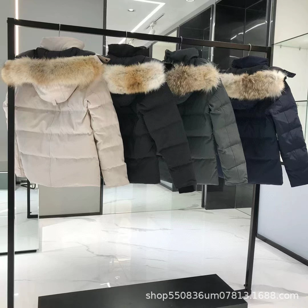 Пуховик Big Goose, Gaoma, та же модель 29 из густой волчьей шерсти для мужчин и женщин.