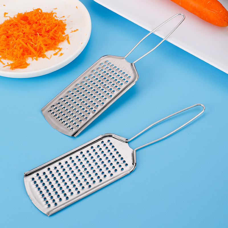 Manufacturer Wholesale Stainless Steel Grater for Home Use, Suitable for Carrots, Potatoes, Lemons, Cheese, Flat Grating, Kitchen Gadgets