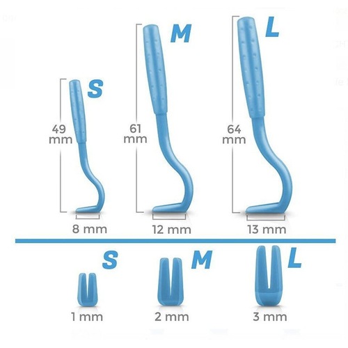Factory direct selling pet flea clip, flea clip, two-tooth dewormer, deworming comb, flea comb, flea hook