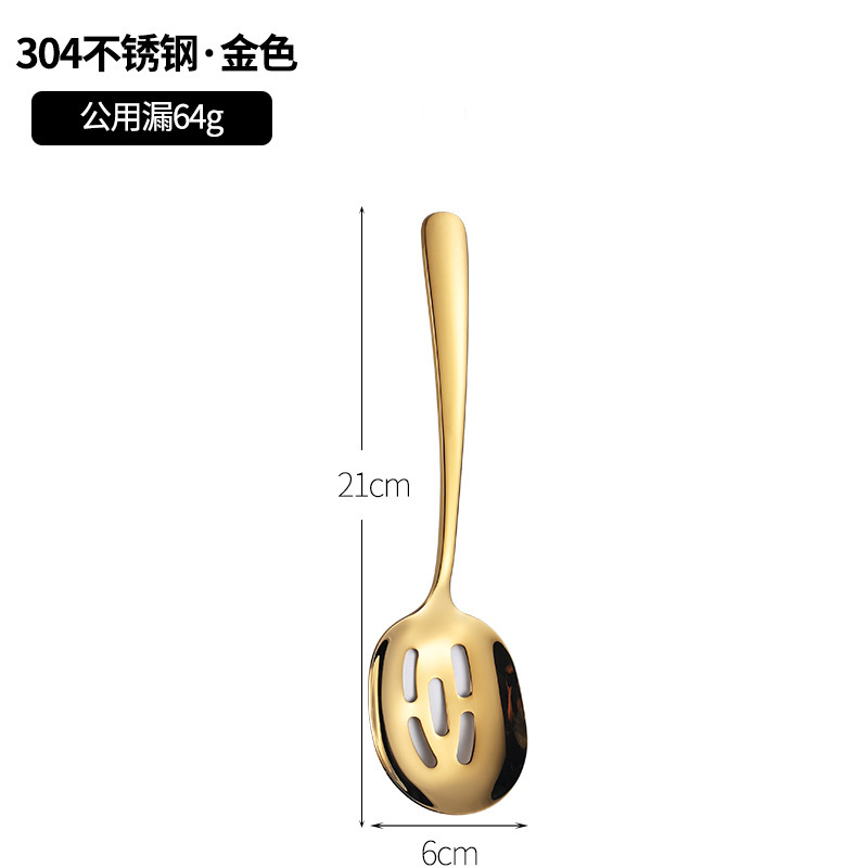 304ステンレス製サービングスプーン、厚くて長いサービングスプーン、ホテルレストラン用サービングスプーン、サービングスプーン、箸、箸置きセット|undefined