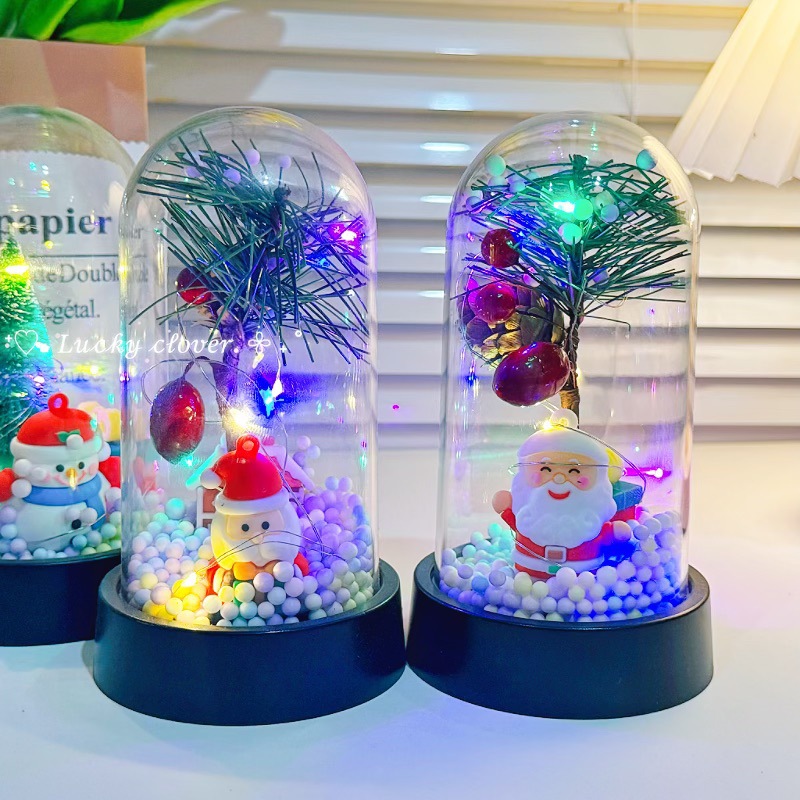 Papá Noel lámpara de noche árbol de Navidad muñeco de nieve de alto valor de la luz de atmósfera regalos de Navidad acompañantes regalos al por mayor