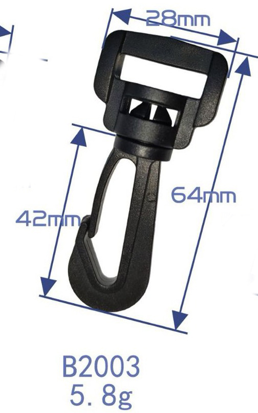 El fabricante tiene en stock accesorios para equipaje, clips de plástico para perros, ganchos giratorios, ganchos para correas de hombro, ganchos para mochilas. image 14