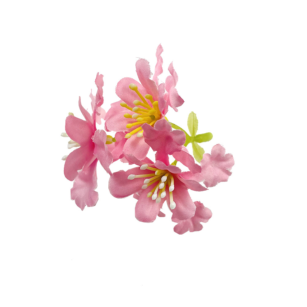Simulación de 3 horquillas racimos de flores de hierba pequeña diy material de horquilla fabricación de flores falsas estilo ins decoración de ramillete Hanfu