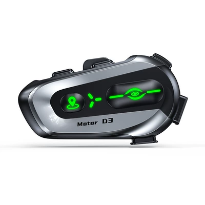 D3 Helmet Bluetooth Headset with Global Positioning, Waterproof, Dustproof, Intelligent Noise Reduction, Offline Ai Voice Helmet Headset (Motorcycle Helmet Headset) - black-soft-mark