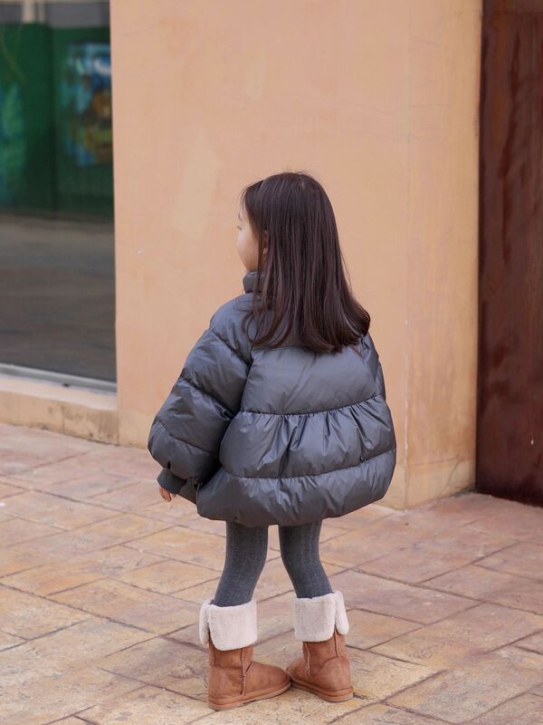 女の子のダウンジャケットミッドレングスホワイトダックダウン冬服 2025 新しい子供服ジャケット冬厚く暖かい子供|undefined